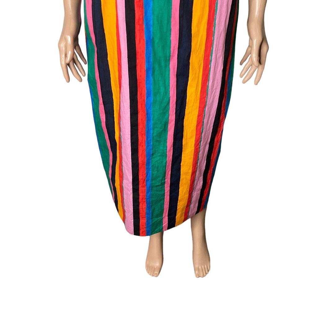 Who What Wear Maxi Dress Womens XXL Striped Multi Colored One Shoulder New - Picture 6 of 16